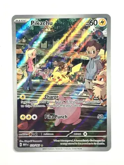2023 Pikachu 173 Scarlet & Violet 151 Illustration Rare Holo Pokemon TCG Card - Image 1