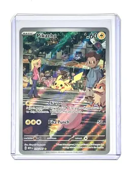2023 Pikachu 173 Scarlet & Violet 151 Illustration Rare Holo Pokemon TCG Card - Image 3