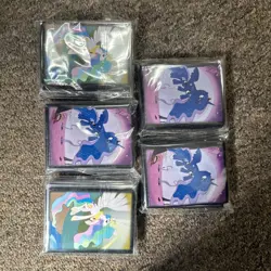 Lot of 5 Packs/Bags My Little Pony Princess Luna & Celestia Card Sleeves 70ct - Image 1
