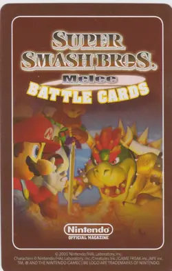 Mushroom Kingdom - 2001 Super Smash Bros. Melee Battle Card Magazine Exclusive - Image 2