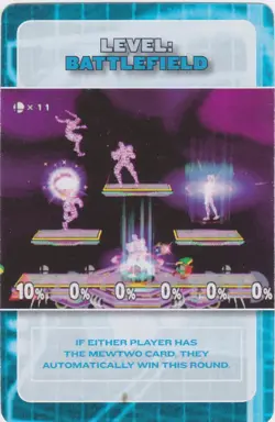 Battlefield - 2001 Super Smash Bros. Melee Battle Card Magazine Exclusive - Image 1