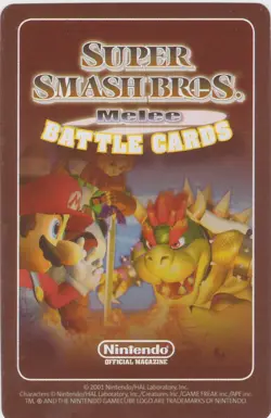 Battlefield - 2001 Super Smash Bros. Melee Battle Card Magazine Exclusive - Image 2