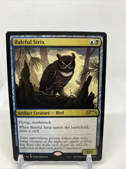 Magic The Gathering MTG Secret Lair Baleful Strix x1 NM 094 - Image 1