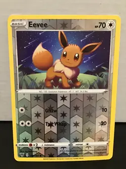 Eevee 130/185 Reverse Holo Common Pokemon Vivid Voltage - Image 1