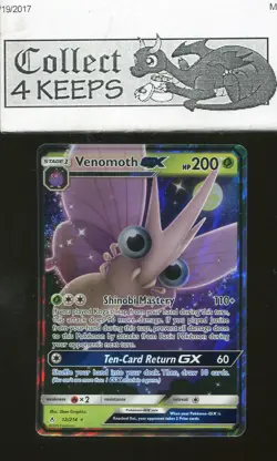 Pokemon TCG Unbroken Bonds 12/214 Venomoth GX Ultra Rare Near Mint - Image 1