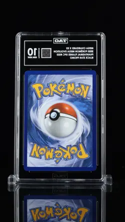 2025 POKEMON MEP EN-ME BLACK STAR PROMO #023 MEGA CHARIZARD X ex UPC TAG 10 - Image 2