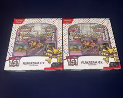 Pokemon 151 Scarlet & Violet Alakazam ex Collection Box TCG Sealed Lot of 2 - Image 1