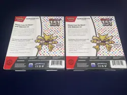 Pokemon 151 Scarlet & Violet Alakazam ex Collection Box TCG Sealed Lot of 2 - Image 2