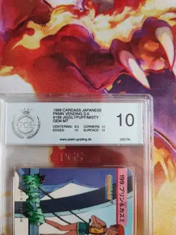 Pokemon Card Jigglypuff Misty Carddass Vending 199 Japanese PGS PSA 10 Pristine - Image 4