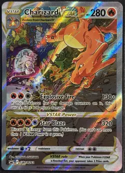 Charizard VSTAR SWSH262 - Pokemon TCG SW&SH Black Star Promo 2022 - M/LP Card - Image 1