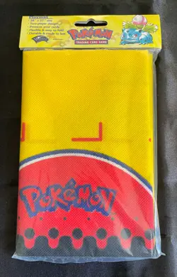 Pokemon Trading Card Game - Play Mat - Red Logo - NEW Sealed Year 2000 - Image 1