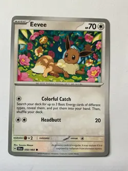 Pokemon TCG Eevee Card 050/064 Shrouded Fable Regular 2024 English Edition - Image 1