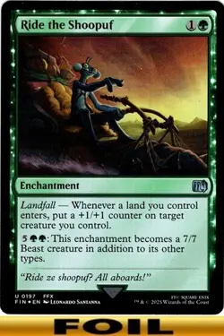 Ride the Shoopuf ** FOIL ** Final Fantasy - CUC NM MTG - Image 1