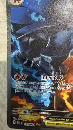 Pokemon TCG Mega Charizard X EX 125/094 Phantasmal Flames pack fresh NM - Image 5