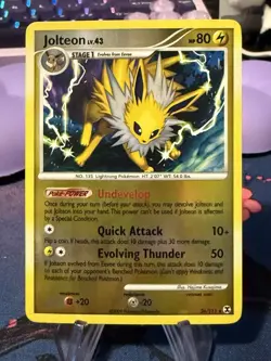 Pokemon TCG Jolteon Rising Rivals 26/111 Reverse Holo Rare 2009 - Image 1