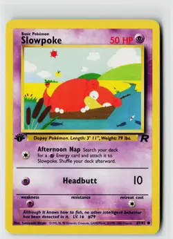 Pokemon Team Rocket #67/82 Slowpoke 1st Edition - Image 1