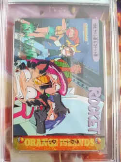 Pokemon Card 198 Ash Misty Team Rocket Carddass Vending Japanese PGS PSA 10 TV - Image 3