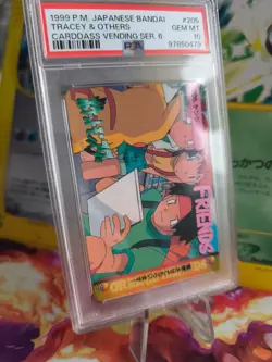 Pokemon Card carddass vending anime Japanese Tracey Ash Pikachu Misty 205 PSA 10 - Image 1