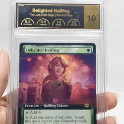 MTG - The Lord of the Rings - Delighted Halfling - Graded - PCG 10.0 - Image 3
