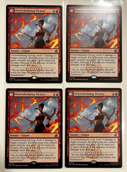 MTG – Avatar – Overwhelming Victory - Rare 0123 x 4 - Image 1