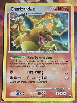 Pokemon TCG Arceus Deck Charizard Cracked Ice Holo 1/99 - Image 1