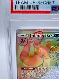 2019 Pokemon S&M Team Up Incineroar GX #188 | SECRET RARE | FULL ART | PSA 9 - Image 2