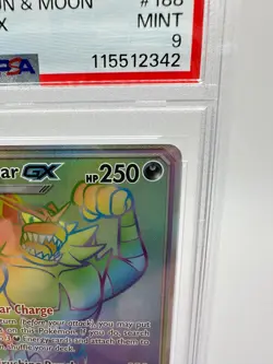 2019 Pokemon S&M Team Up Incineroar GX #188 | SECRET RARE | FULL ART | PSA 9 - Image 3