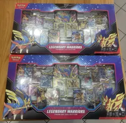 2x Pokemon TCG Legendary Warriors Premium Collection, Sword & Shield, SEALED - Image 1
