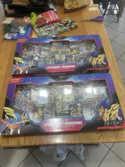 2x Pokemon TCG Legendary Warriors Premium Collection, Sword & Shield, SEALED - Image 2