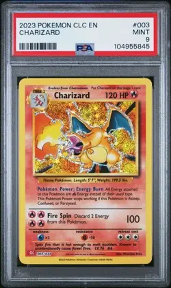 PSA 9 Charizard #003 2023 Pokemon CLC Charizard & Ho-Oh Ex Deck - Image 1