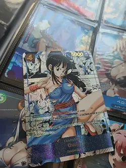 Custom Waifu Chichi Dragon Ball Z X One Piece Card Manga Rare - Image 1