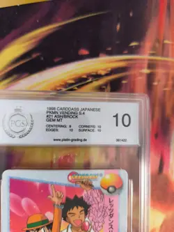 Pokemon Card 21 Brock Ash Carddass Vending Anime Japanese PSA / PGS 10 - Image 4