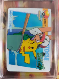 Pokemon Card 81 Ash Pikachu Carddass Vending Anime Japanese PSA / PGS 10 - Image 3