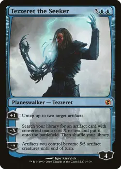 Tezzeret the Seeker Duel Decks: Elspeth vs. Tezzeret Foil mtg - Image 1