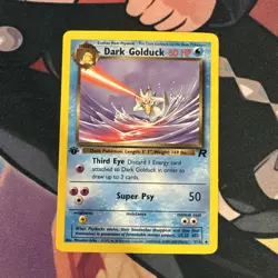 Pokemon Card - Dark Golduck Team Rocket 37/82 Uncommon 1st Edition - Image 1