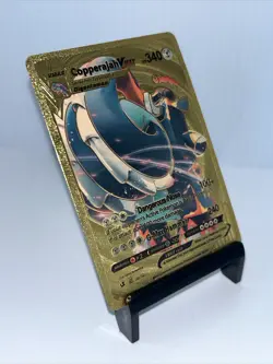 Copperajah VMAX Metal Gold Foil Pokemon Card Fan Art Display Card HP340 - Image 3