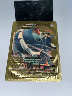 Copperajah VMAX Metal Gold Foil Pokemon Card Fan Art Display Card HP340 - Image 5