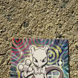 2000 Topps Pokemon TV Animation Series 3 Mewtwo Blue Logo #150 - Image 3