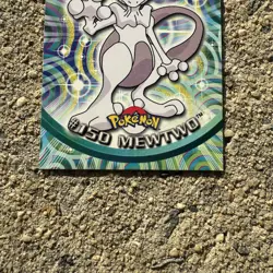 2000 Topps Pokemon TV Animation Series 3 Mewtwo Blue Logo #150 - Image 4