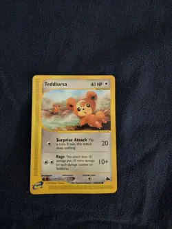 Teddiursa 109/144 Skyridge Regular E-reader Pokemon TCG LP - Image 1