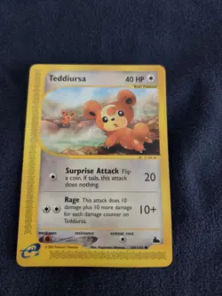 Teddiursa 109/144 Skyridge Regular E-reader Pokemon TCG LP - Image 3