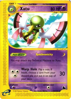 Pokemon TCG Xatu Skyridge 35/144 Regular Rare Vintage eReader VLP - Image 1