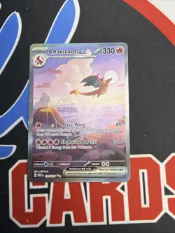 Pokemon TCG Charizard EX 199/165 Scarlet & Violet 151 Special Illustration Rare - Image 1