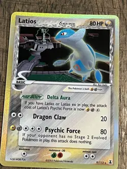 Pokemon Latios EX Delta Species 9/113 Reverse Holo Rare 2005 TCG Card - Image 3