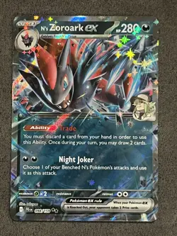 Pokemon TCG N's Zoroark EX Double Rare Card 98/159 Journey Together - MINT - Image 1