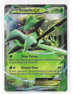 Sceptile EX 7/98 Pokemon Ancient Origins XY Ultra Rare Card LP - Image 1