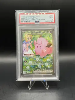 Pokemon TCG Journey Together Lillie's Clefairy EX Card 184/159 Sir PSA9 Mint - Image 1