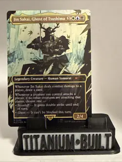 MTG Jin Sakai, Ghost of Tsushima - Rainbow Foil, NM-Mint, English Secret Lair Dr - Image 1