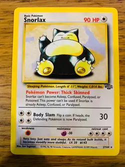Snorlax (27/64) Non Holo Jungle Set Rare Pokemon Card! FAST & FREE P&P! - Image 1