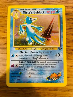 Misty's Golduck (12/132) Holo Gym Challenge Pokemon Card! FREE P&P! - Image 2